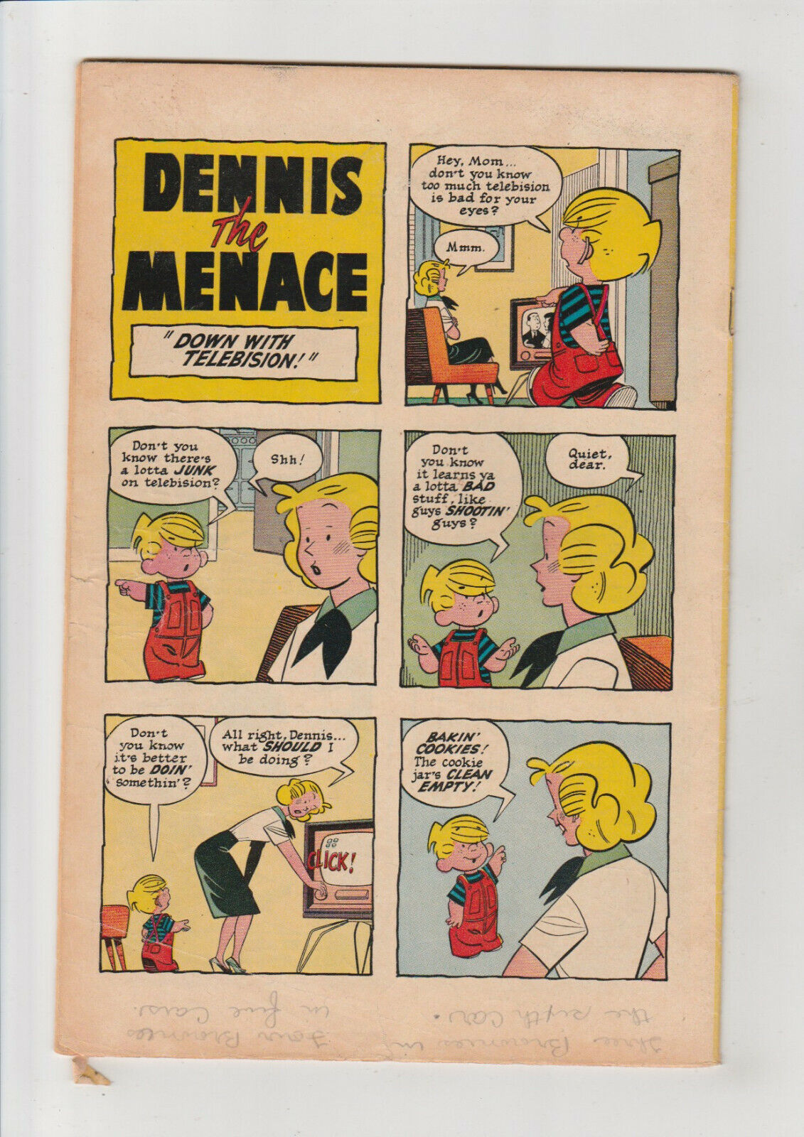 Dennis the Menace #39 November 1959 Comic Hallden Comics PR