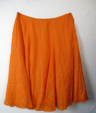 Lauren Ralph Lauren Women s 100 Silk Long Skirt Size 12 Orange