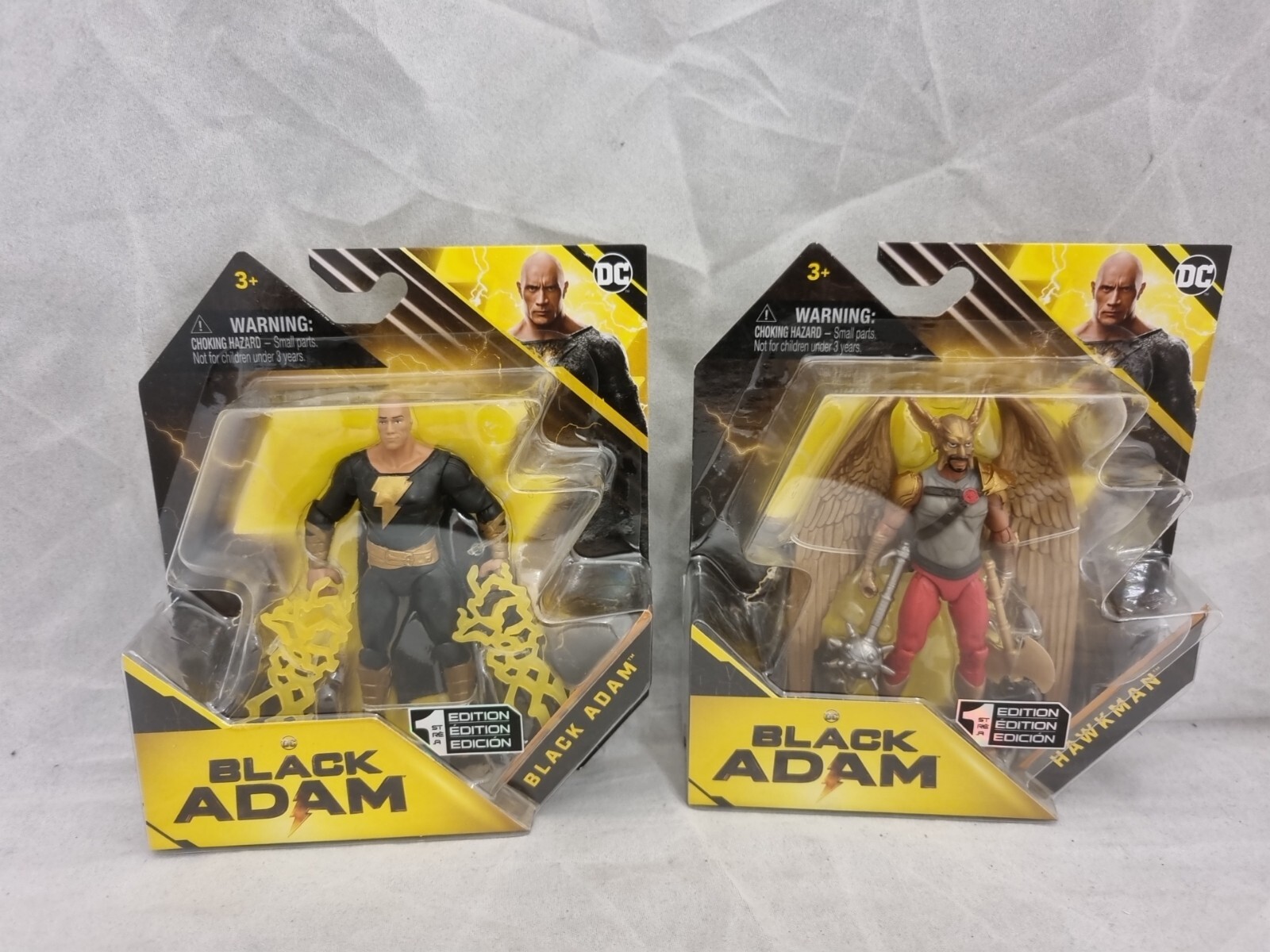 DC Black Adam & Hawkman 4"" Action Figure Bundle Spinmaster 1st Edition New