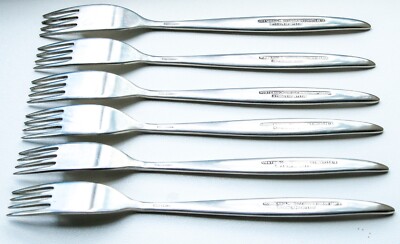 GEORGE WOSTENHOLM MONTE CARLO DESSERTGABELN SELTEN 6er SET