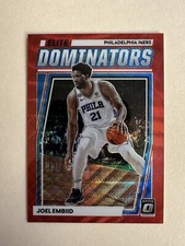 2022-23 Donruss Optic Joel Embiid Red Wave Prizm Elite Dominators #9 PHI 76ers