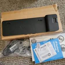 HP UltraSlim Docking Station 2013 D9Y32 Probook Elitebook all paperwork used 