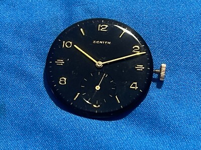 Zenith Owersize Mov Complete Black Dial Car-Man-CAL-126 von 1951 Top C-E OKK