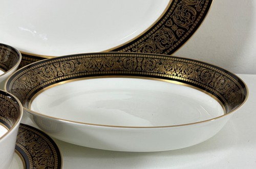 Mikasa Mount Holyoke Bone China Serving Pieces: Platter, Bowls, Gravy Boat - Picture 7 of 13