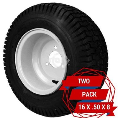 2 Pack Rear Engine Rider Rear Wheels 16 X 6.50 X 8 Fits Snapper 7052270 (9151)