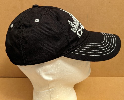 Chicago IL Skyline Black Baseball Hat Cap Adjustable Hook&Loop Cotton Adult - Picture 3 of 7