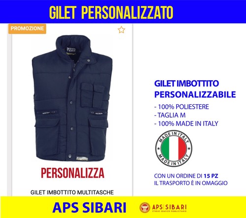 GILET personalizzato con la tua grafica | eBay