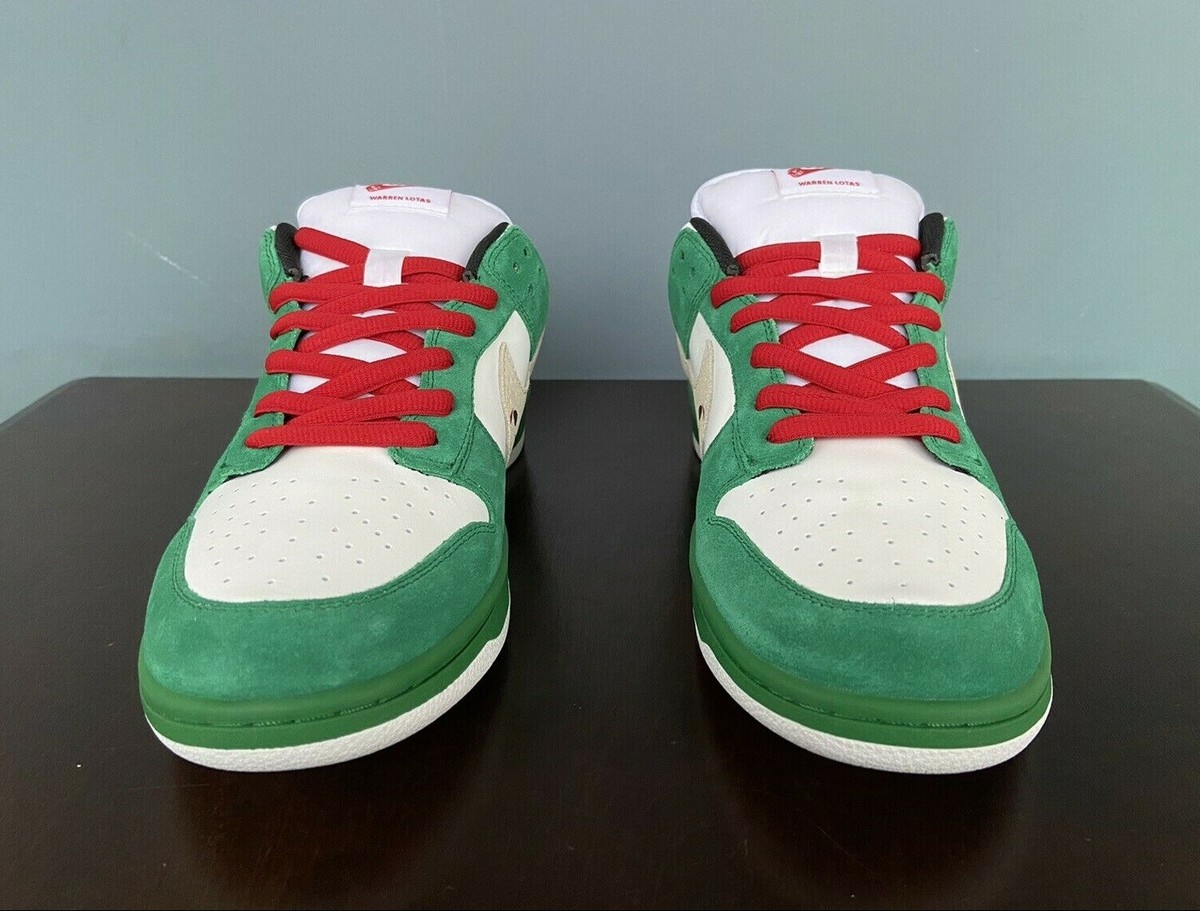 Warren Lotas Jason Toxic Green Dunk Low Sneakers Men