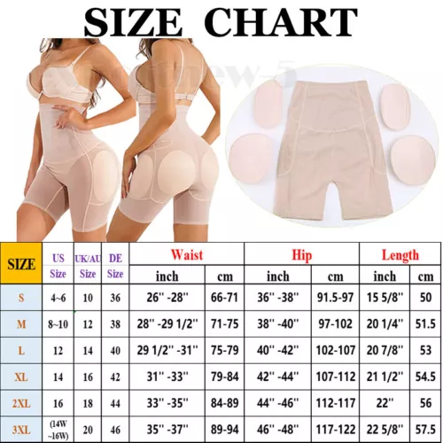 FAKE ASS Butt and Hip Enhancer Booty 4 Pads Underwear Pants Women Body Shaper US - Picture 15 of 35