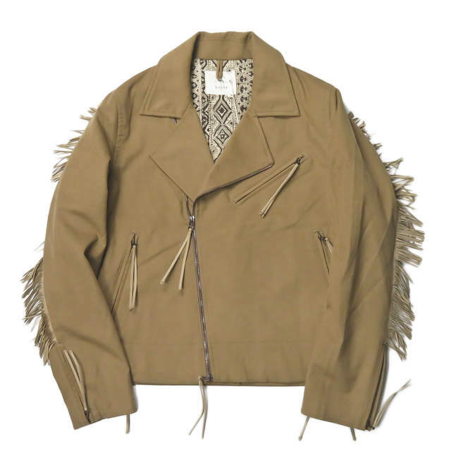 bukht MOTORCYCLE JACKET LAMOUS FAB Fringe double riders jacket B 