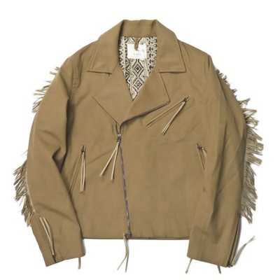 bukht MOTORCYCLE JACKET LAMOUS FAB Fringe double riders jacket B 