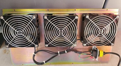 LOT OF (3) COMAIR ROTRON ~ MODEL WR3H1 ~WHISPER FAN W/ POWER CORD 230VAC Mounted