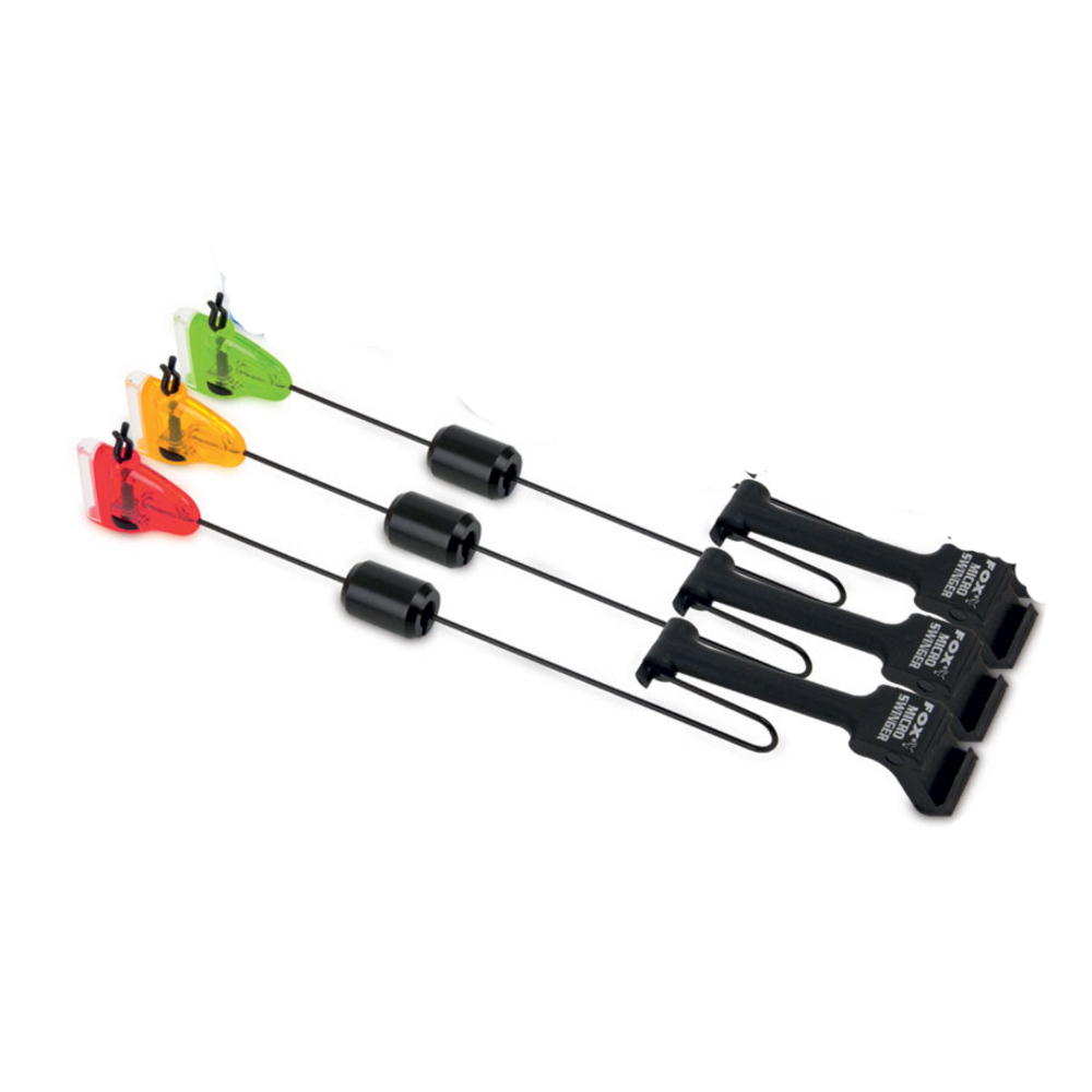 Fox Micro Swinger 3 Rod Presentation Set + Case - Carp Fishing - Free Delivery