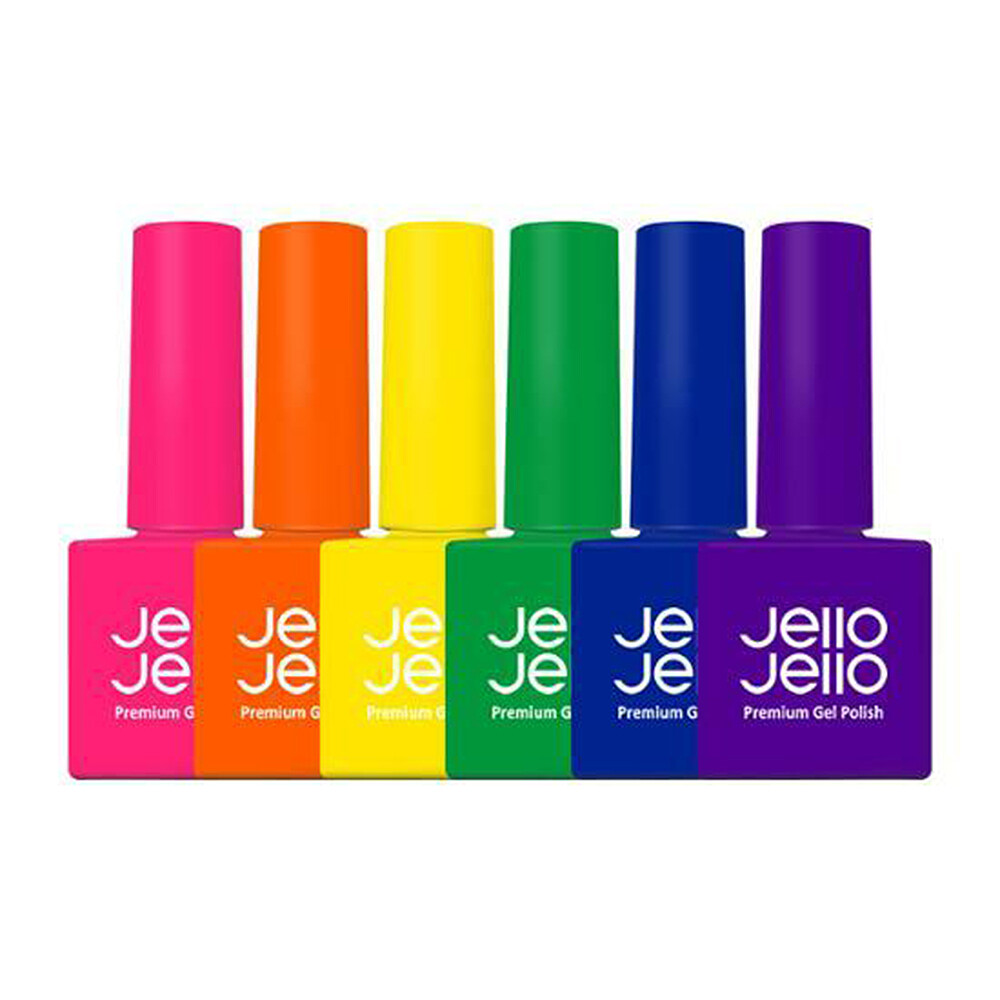 Jello Jello Premium Gel Nail Polish Syrup Gel Neon Edition 6 Color Set