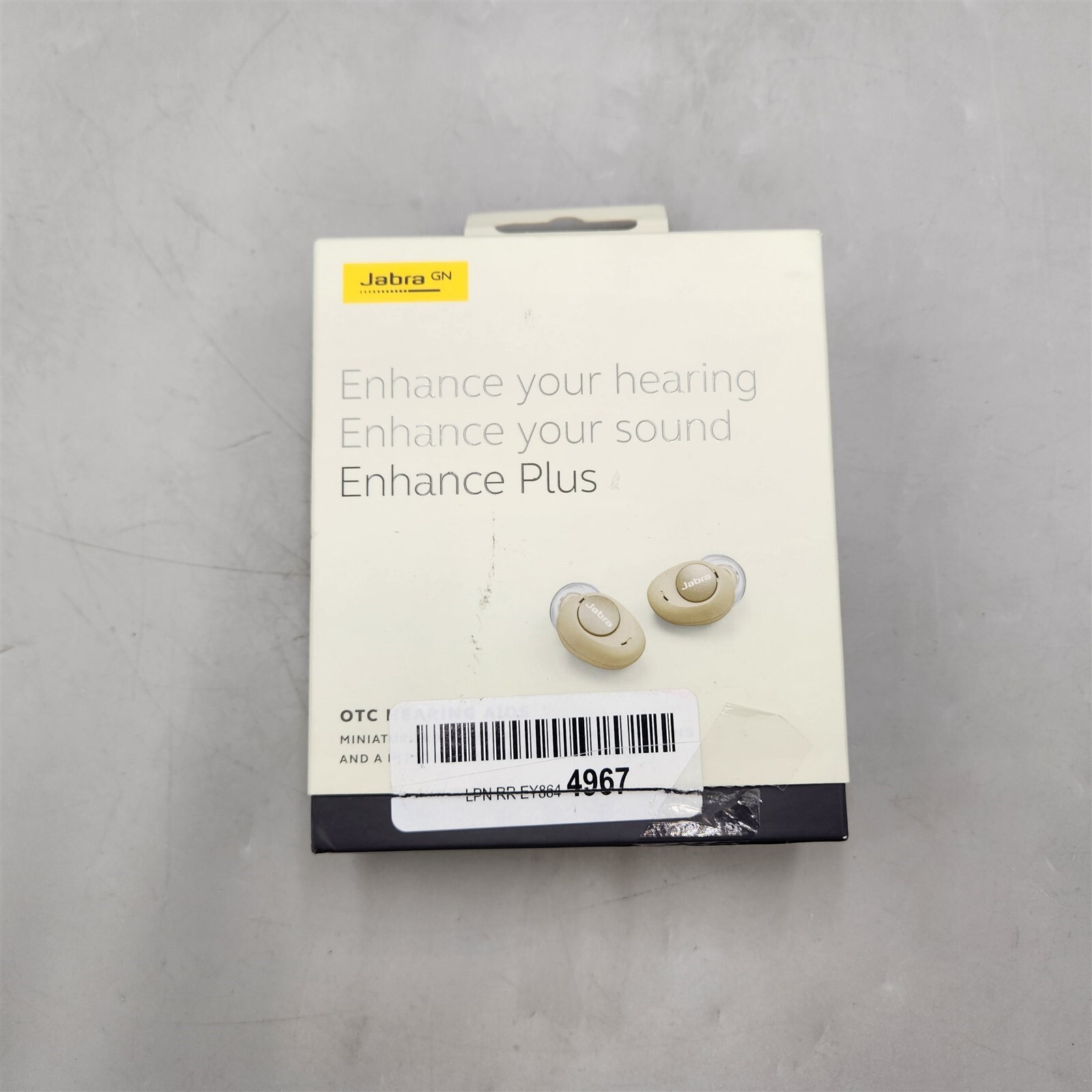 Jabra Enhance Plus SelfFitting OTC Rechargeable Hearing Aids Gold
