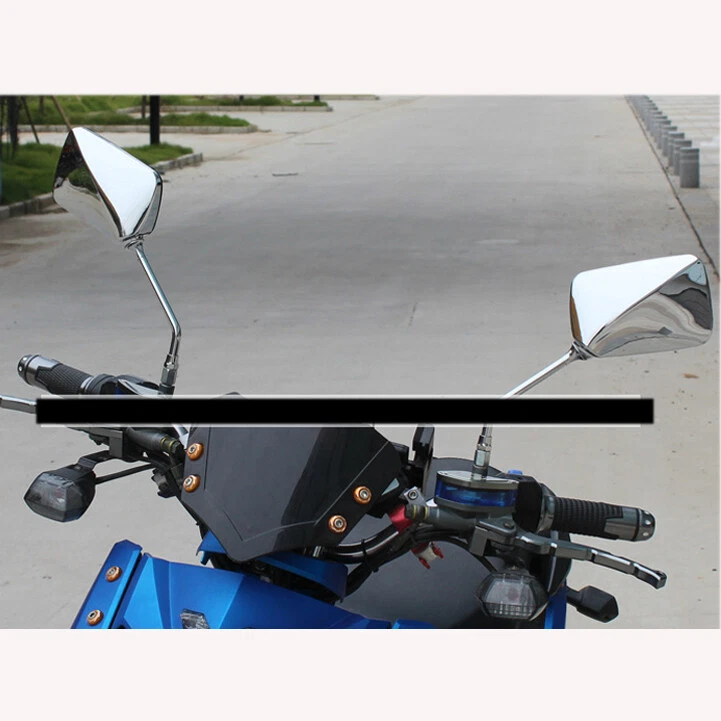 Espejos retrovisores laterales rectangulares de 10 mm para Honda CB 350 450 550 600 650 750 900 Foto 3 de 4