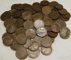 2 ROLLS OF 1910 P PHILADELPHIA LINCOLN WHEAT CENTS FROM PENNY COLLECTION LOT SET
