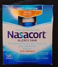 Nasacort Allergy 24 Hour Nasal Spray 120 Sprays Exp 4/26