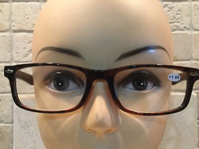 3 Pair Lot Reading Glasses Clear Lenses  Unisex - 1.00 Strength Power