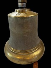 Brass Ships Bell Marked "ER"