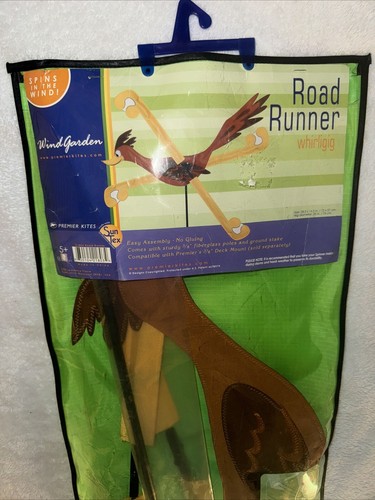 ROAD RUNNER Whirligig Wind Spinner -Yard Stake -Garden Decor by Premier Designs - Picture 2 of 8