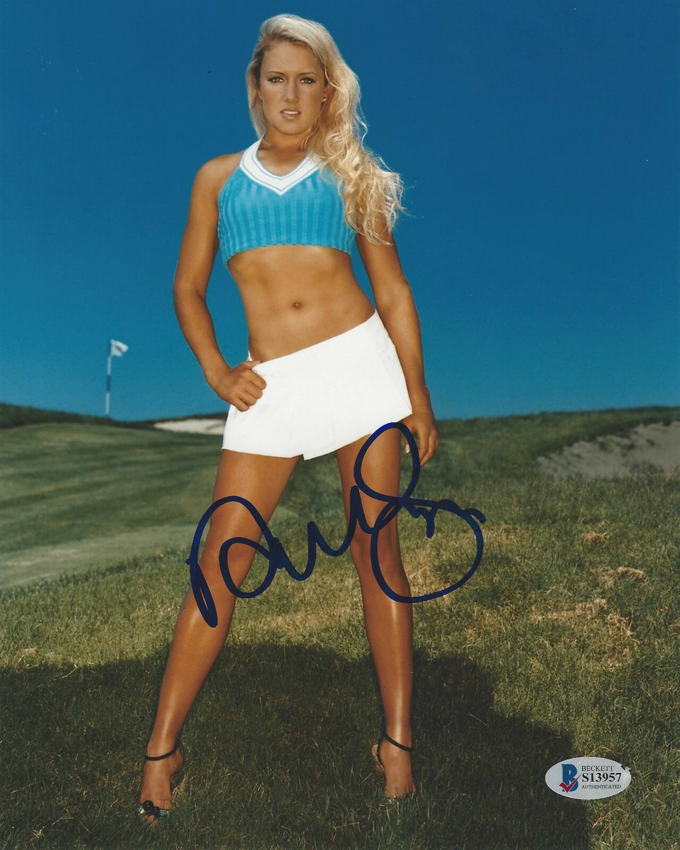 ナタリー・ガルビス直筆サイン入り超大型写真…Natalie Gulbis… ナタリー・ガルビス直筆サイン入り超大型写真…Natalie Gulbis