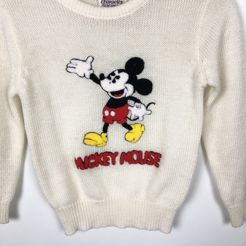 Vintage 60-70s Mickey Mouse Disney V Neck Tennis Golf Sweater Size 7-8 YR - Picture 3 of 11