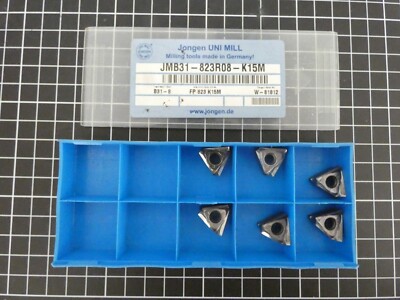 6 x Jongen UNI MILL Wendeschneidplatte JMB31-823R08-K15K