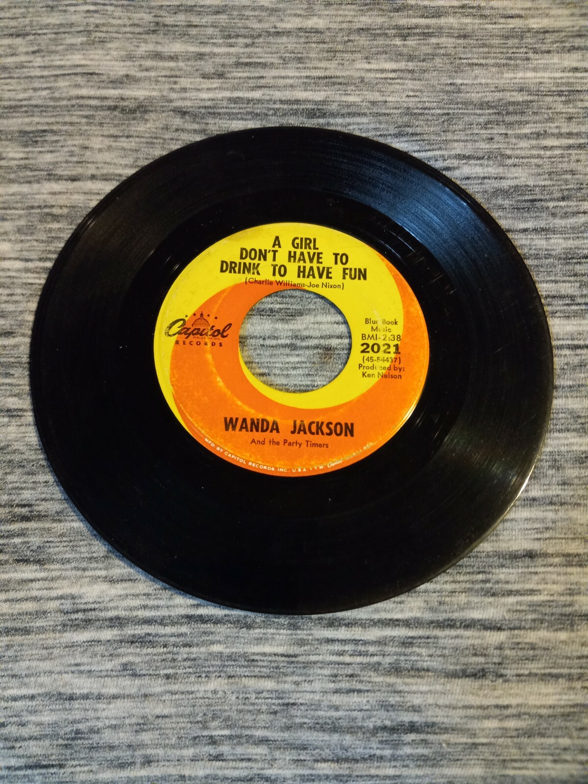 Wanda Jackson-Rockabilly-Capitol 2021 A Girl Don't Have To Drink To Have Fun 45