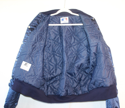 New York Yankees Jacket Vtg 80s 90s MLB Satin Bomber Baseball XL Fan Gift Y2k - Picture 9 of 18