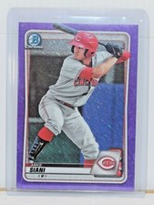 MIKE SIANI ~ 2020 Bowman Chrome Prospect BCP-178 ~ PURPLE SHIMMER REFRACTOR