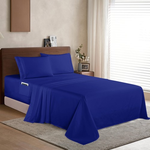 Elegant Comfort Luxury 1500 Premium Hotel Quality Microfiber 4-Piece Sheet Se... - Picture 2 of 8