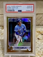 🔥BOBBY WITT 2022 Topps Update Gold Rainbow Foil #US100 PSA 10 Rookie RC ⚾️