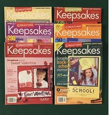 CREATING KEEPSAKES 2002 Lot Of 6 Scrapbook Ideas Patterns FREE SHIPPING