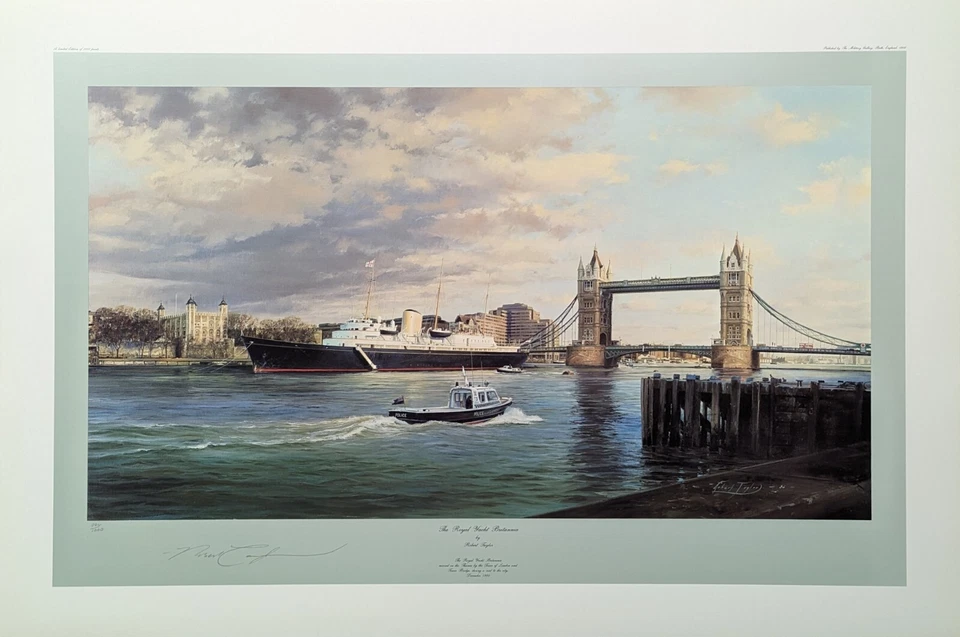 Royal Yacht Britannia by Robert Taylor, limited edition maritime art print - Image 2 of 2