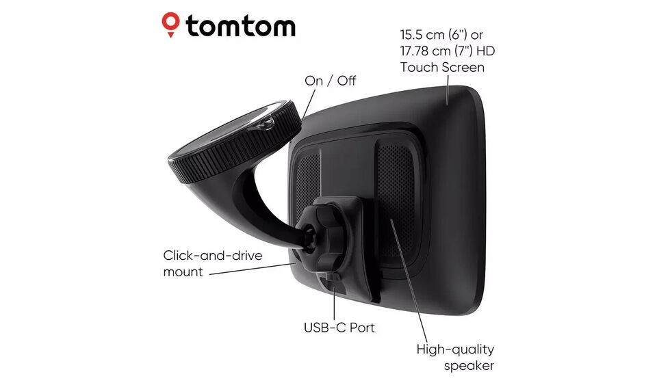 TomTom GO Expert Plus 7 Sat Nav Truck Bus Coach HGV Lifetime World Maps