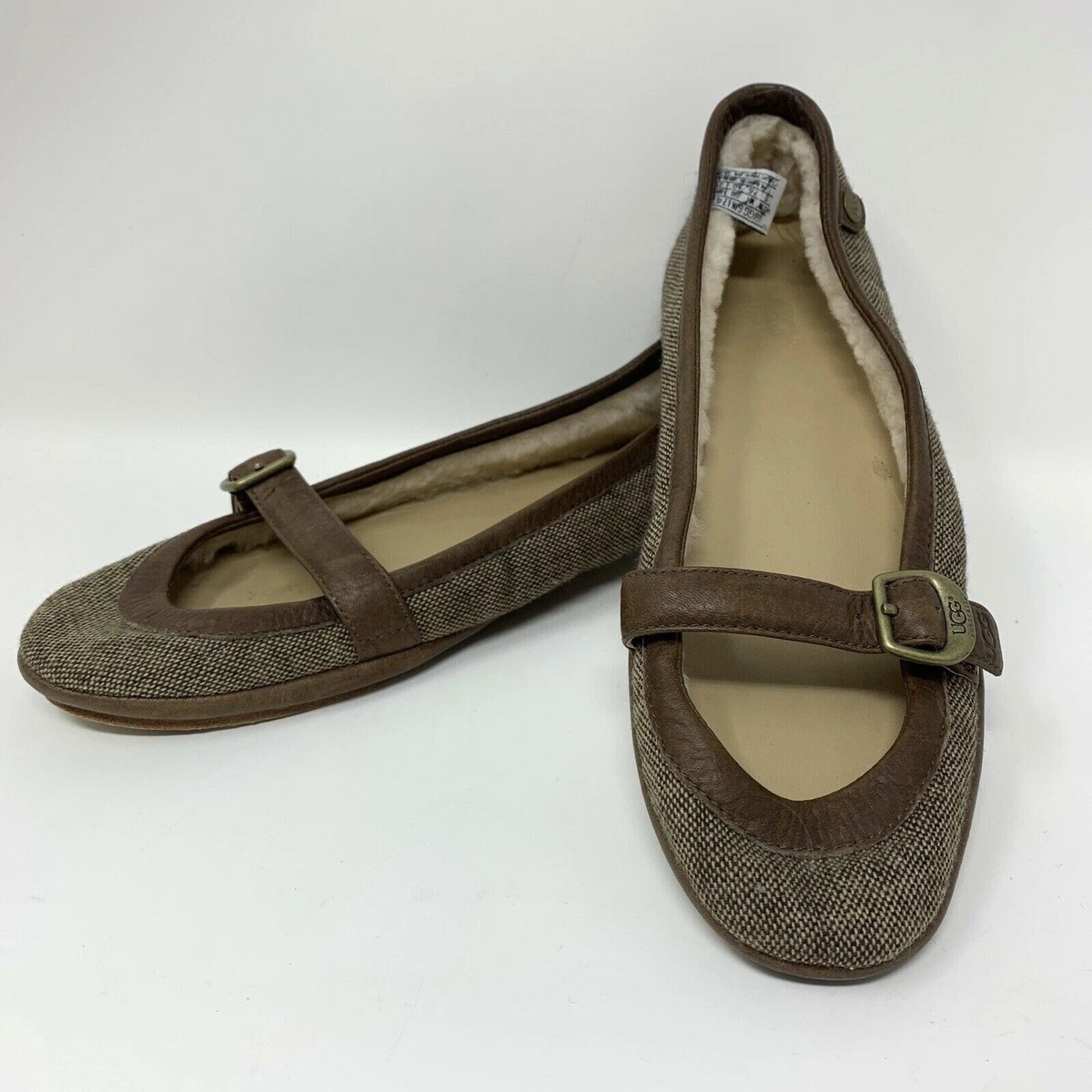 Shearling lined ballet best sale flats