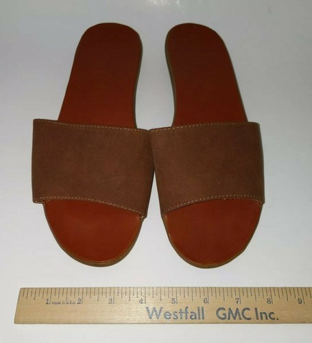 Mad Love by Madden Phoebe Brown Slide Sandals Flip Flops Shoes Wms 10 US - Picture 8 of 12
