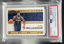 2019-20 Contenders Draft Class Rookie #1 Zion Williamson PSA 9 Mint