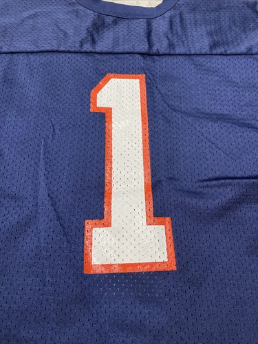 University Of Illinois Illini VTG Russell Athletic Navy Youth Football Jersey M - Picture 5 of 5