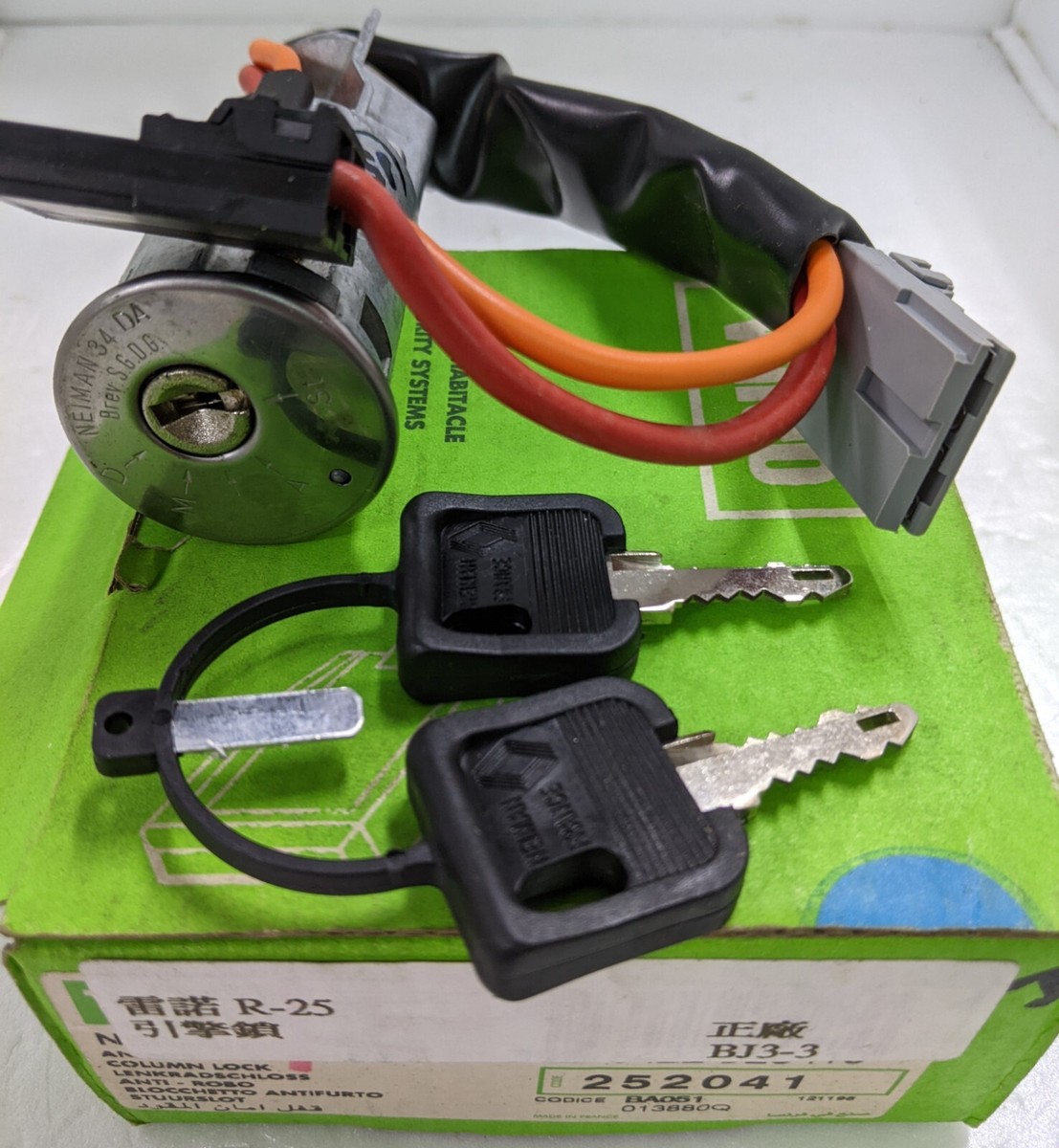 Valeo 252041 Renault 25 Ignition Column Lock Antivol | eBay