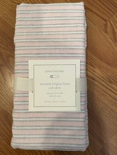 Pottery Barn Baby Montauk Belgian Linen Crib Skirt One Size NWT