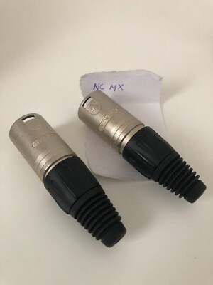 NCMX 3 pin XLR male cable end mic connector vintage New old stock ...