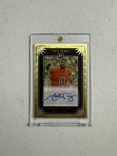 Mitchell Trubisky 2019 Donruss Optic Elite Series Gold Vinyl Auto 1/1 Bears