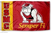 Us Marines Bulldog Usmc University Large College Flag, New, Free Shipping on sale Us Marines Bulldog Usmc University Large College Flag, New, Free Shipping on sale