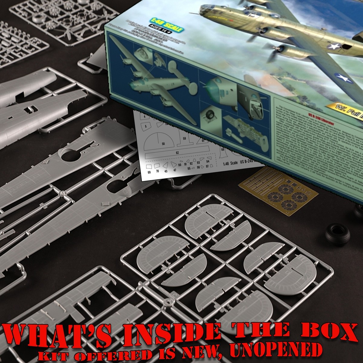 HOBBY BOSS 81775 1/48 CONSOLIDATED B-24D LIBERATOR PLASTIC MODEL