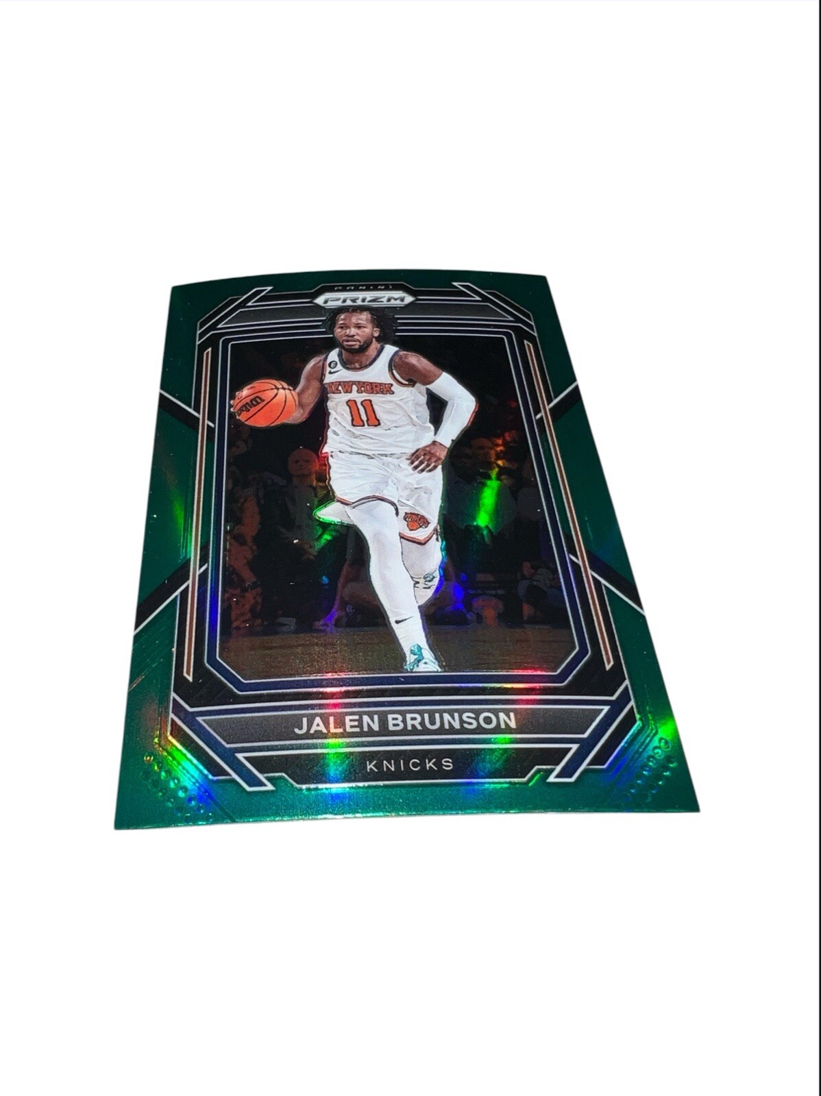 2022-23 Panini Prizm - Green Prizm #11 Jalen Brunson