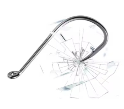 10# Fliegen Angelhaken Kurzschaft Barbed 30 Stück