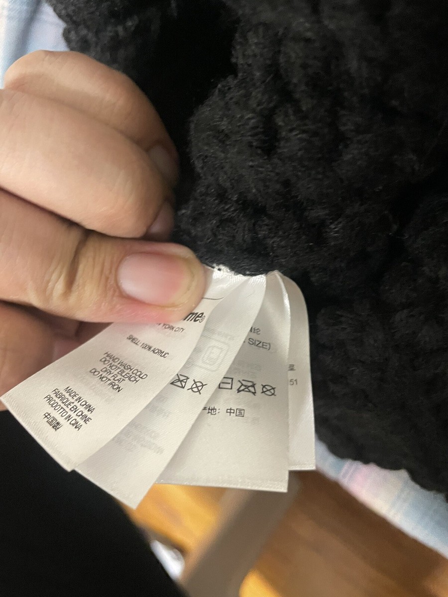 Supreme Hand Tied Black Beanie FW23 Brand New | eBay