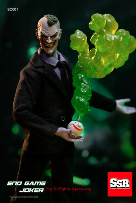 SSR SC001 Batman End Game Joker Deluxe Ver. 1/12 Figure 2 Heads